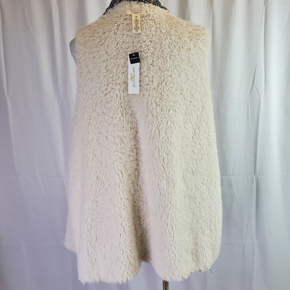 Westbound woman plus size reversible plaid vest - Picture 6 of 16